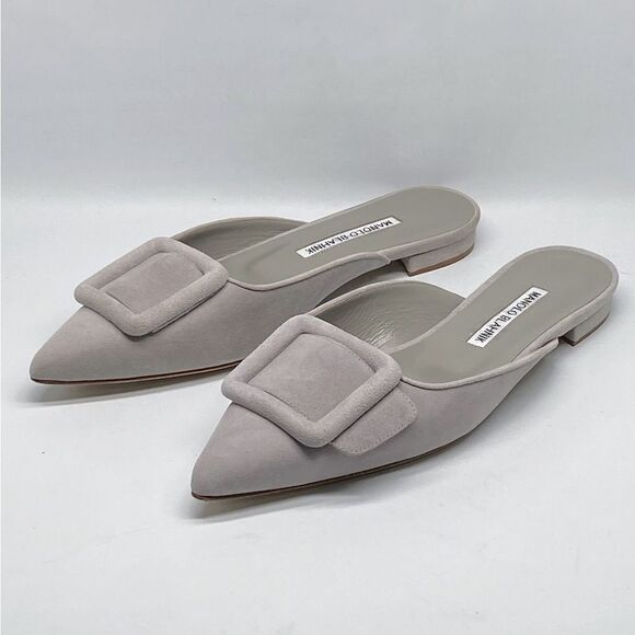 Manolo Blahnik  Maysale Suede Flats size 36 - Picture 5 of 11